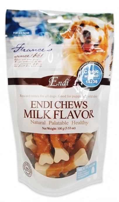 Endi Chews Bone Milk and Chicken Flavor 